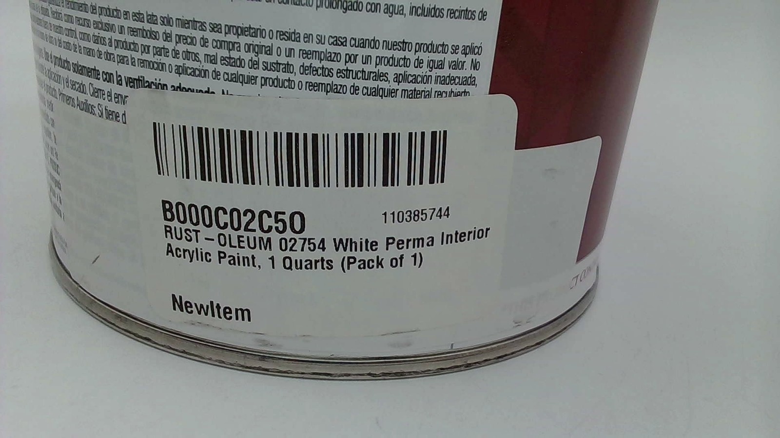 Zinsser 2754 Perma-White Mold & Mildew Proof Interior Paint & Primer, 1 Quart