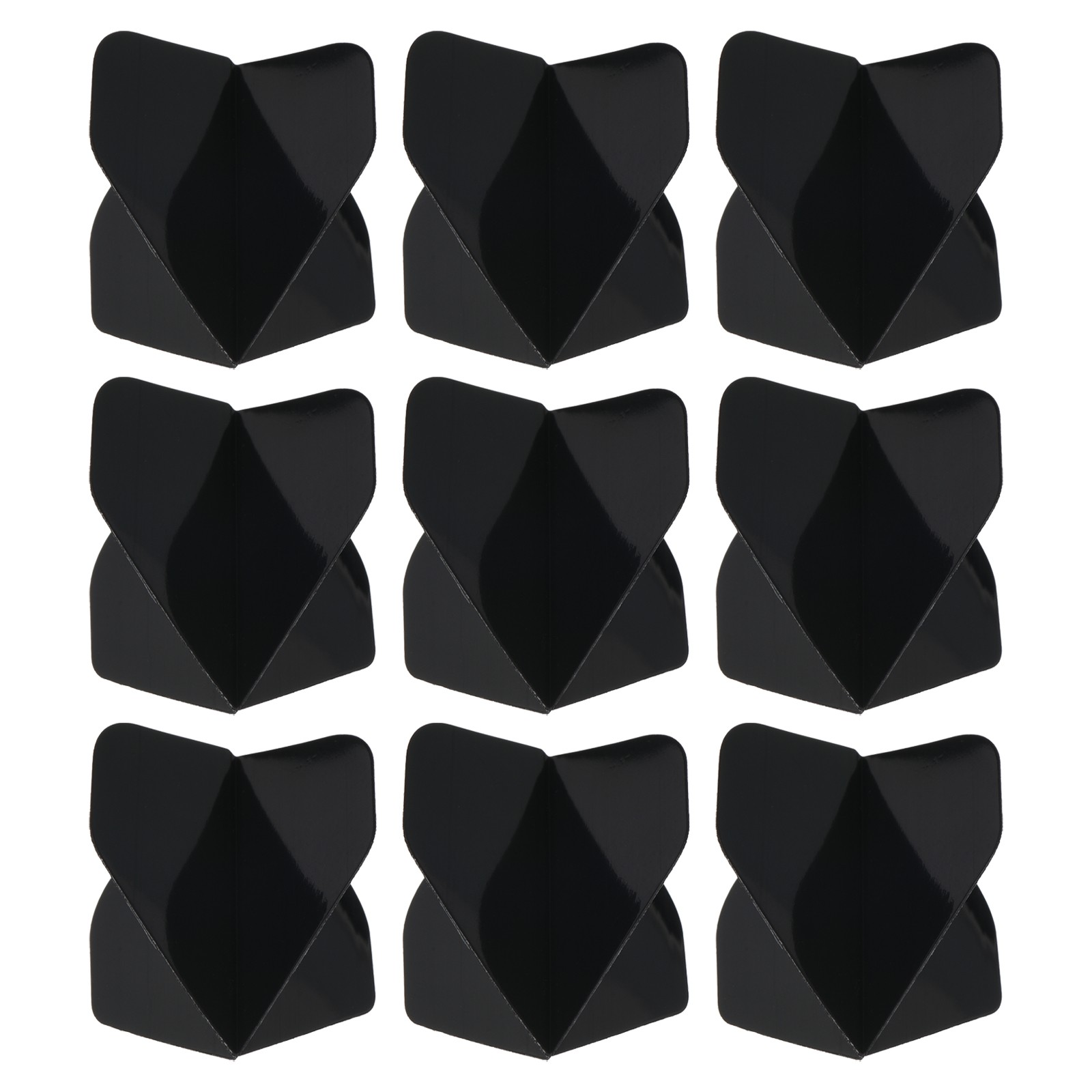 Dart Flights, 9 Pack PET Darts Accessories Black