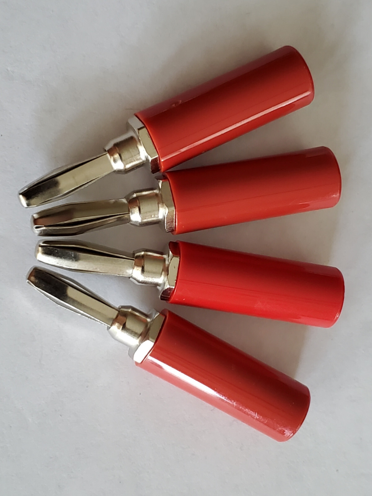 10pcs 108-1762-1016 RED Banana Plug Insulated Round Solder/ So  JOHNSON/CINCH
