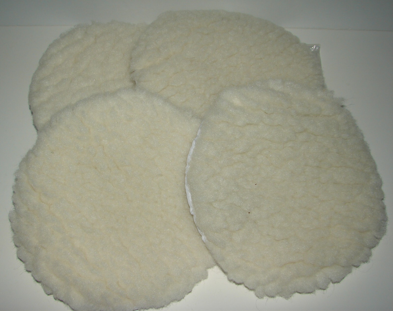 8" Wool Buffing Polishing Pads 4 pcs