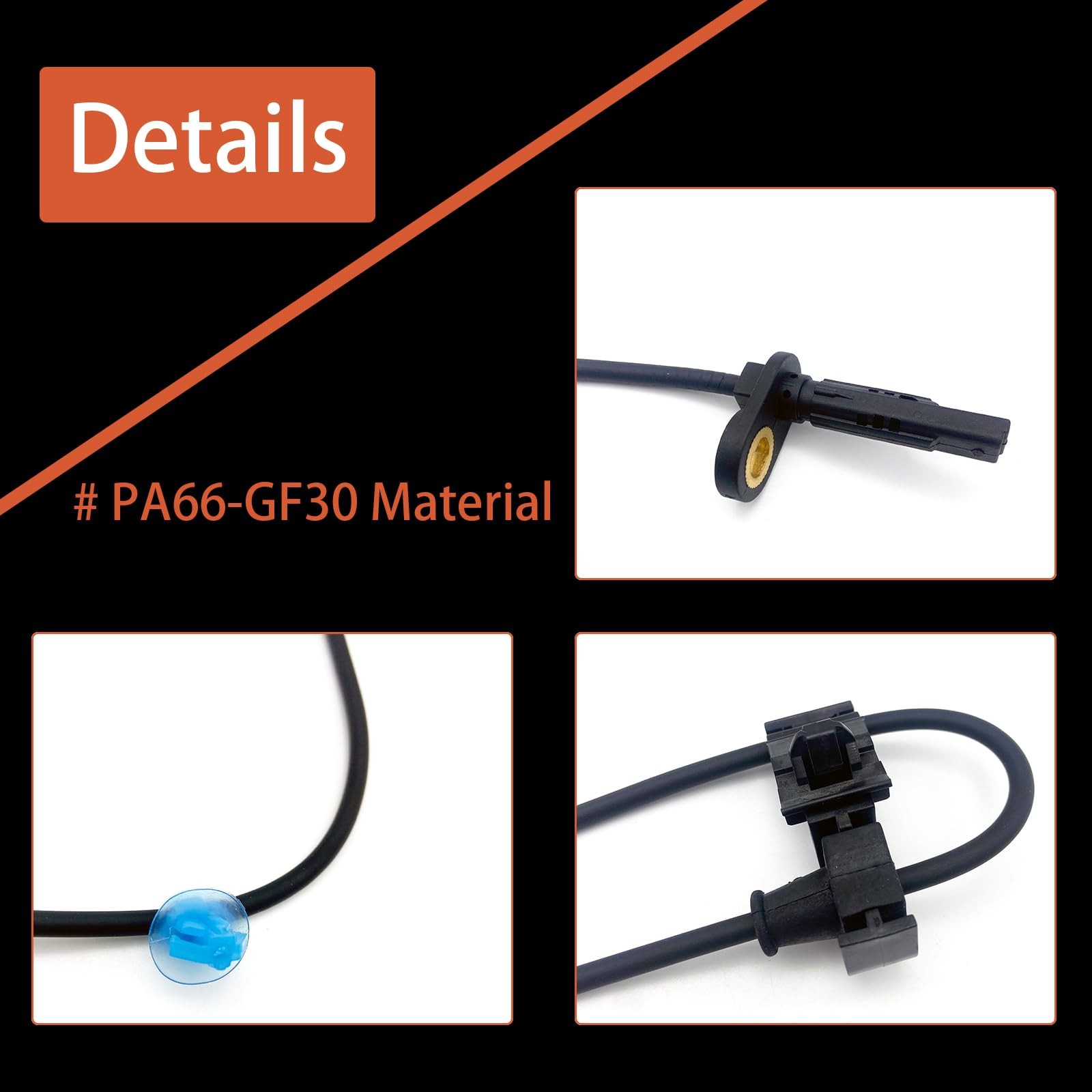57450-TK8-A01 ABS Wheel Speed Sensor Front Right Passenger Side Compatible wi...