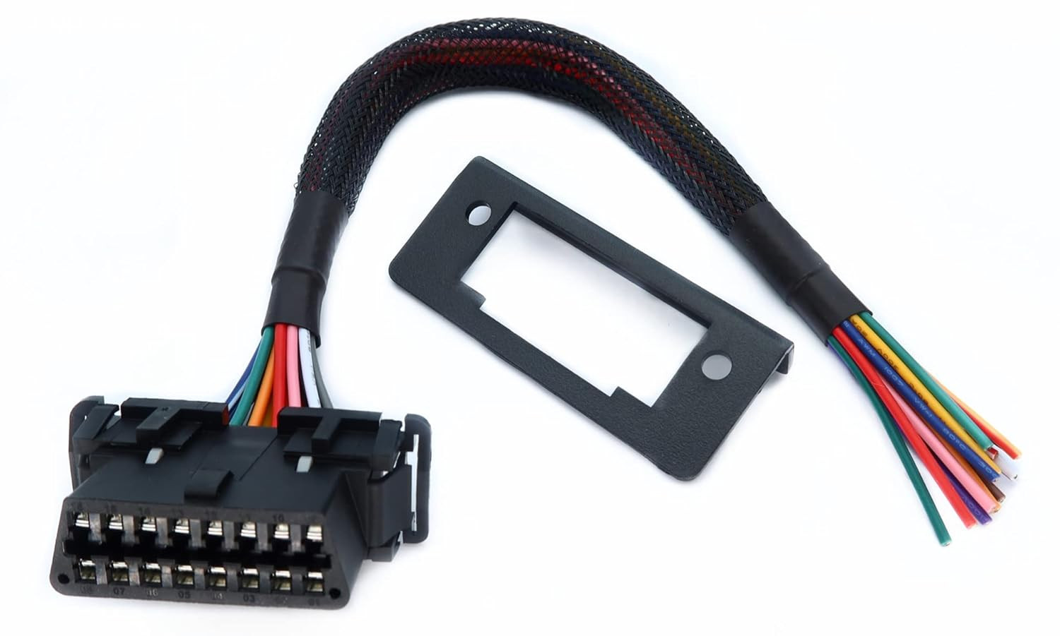 OBD2 J1962 Female to Open Pigtail Cable Bracket Obdii Port Replacement Cable ...