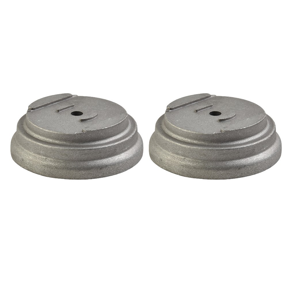 2PC Stainless Steel Grass Cover   Base Electric Lawn Mower Accessories