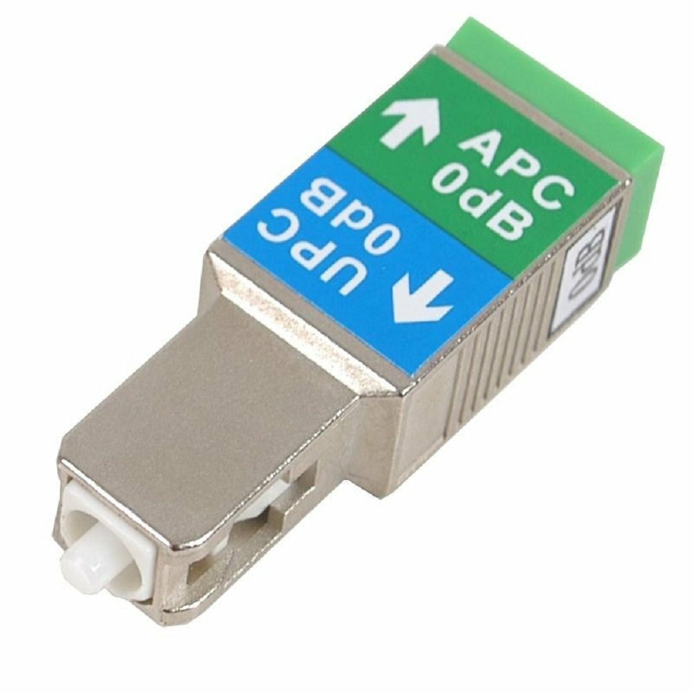 SC/UPC Male to SC/APC Female Hybrid Adapter, Metal Housing, Zirconia Sleeve