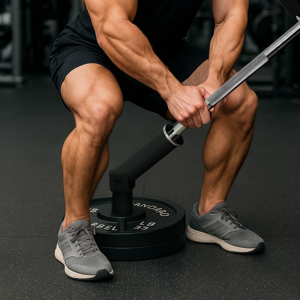 Landmine Base Gym Equipment T Bar Row Attachment for Barbell Workouts