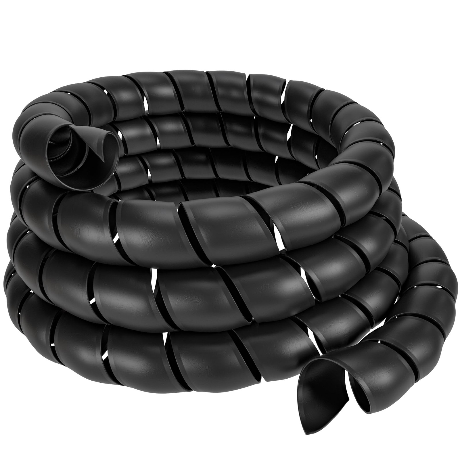 Hydraulic Hose Protector, 2" OD x 10' Length Spiral Wrap