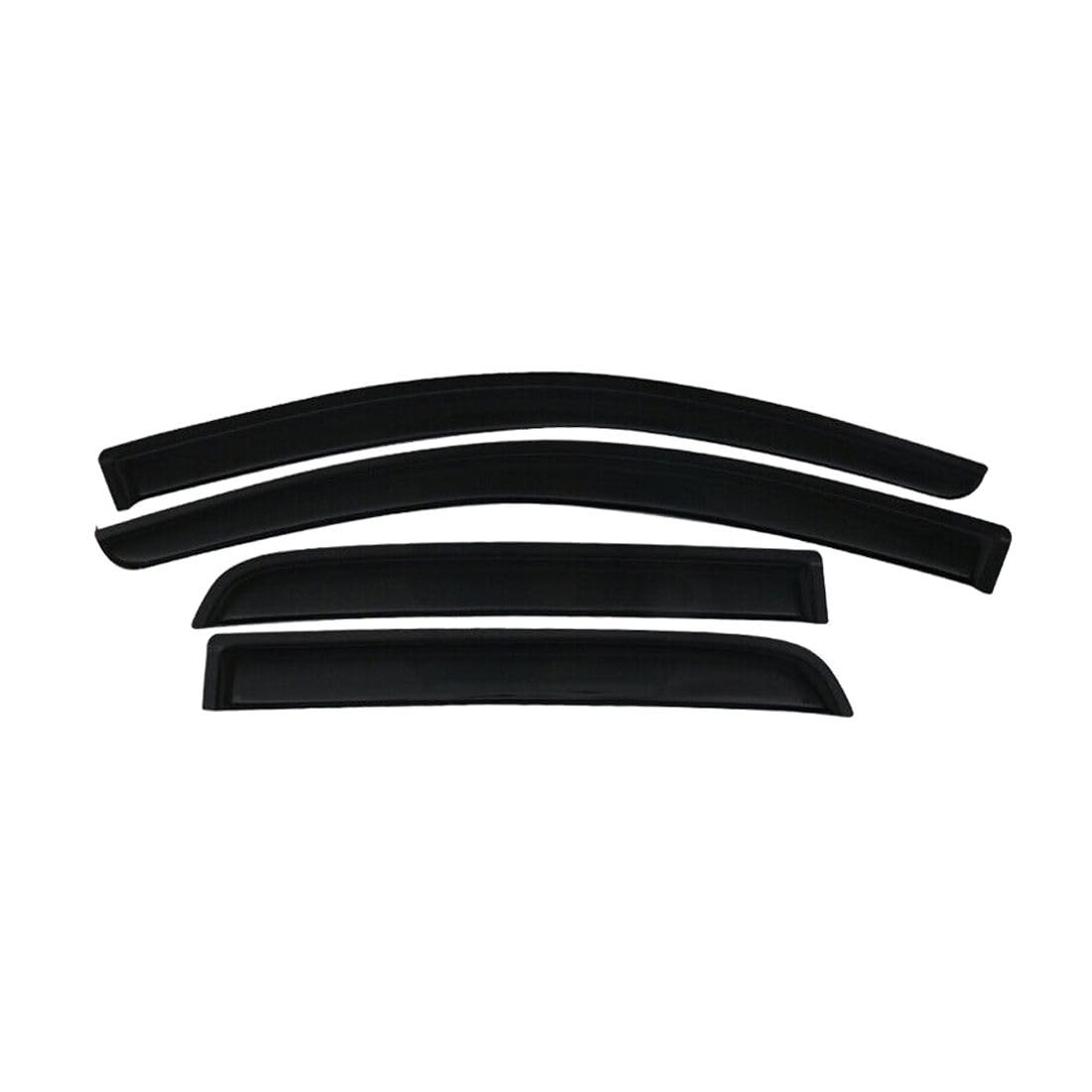 4pc Acrylic Window Visors for Mitsubishi Mirage 2014-2023 Smoke Tint Slim On RXY