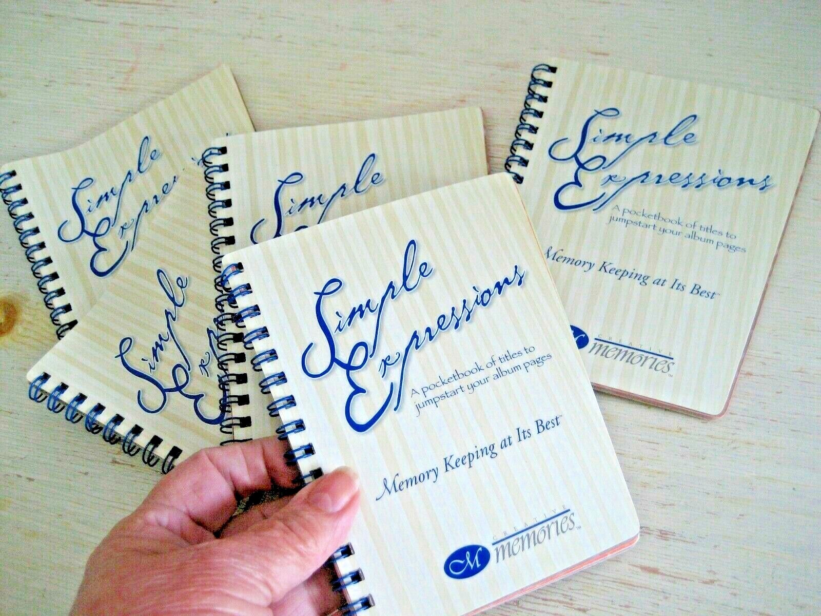 BUY 1-3 Creative Memories SIMPLE EXPRESSION Spiral BOOK Title Ideas Scrapbooking