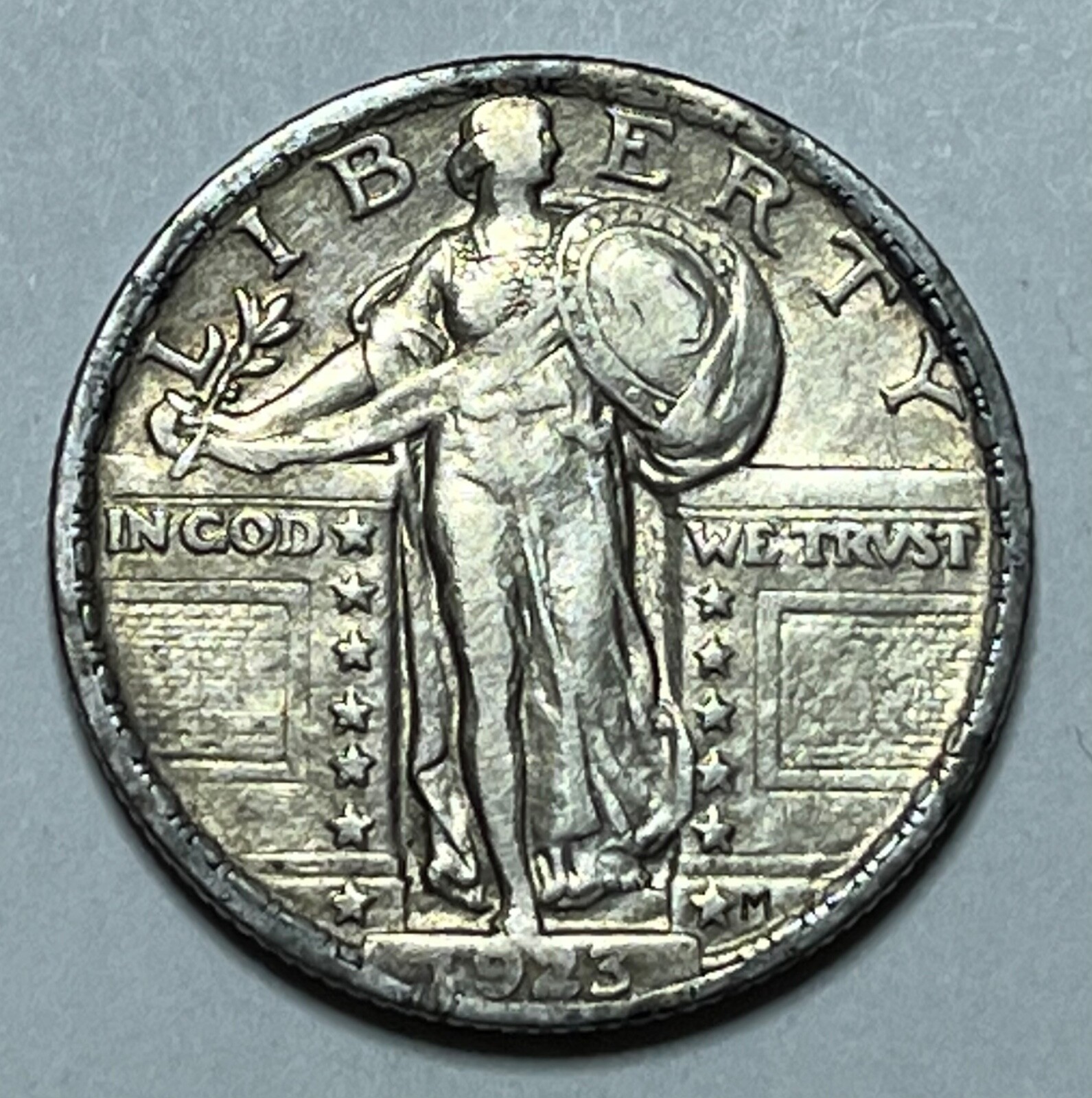 1923-P Standing Liberty Quarter - Nice High-Grade 25C; AU; J053