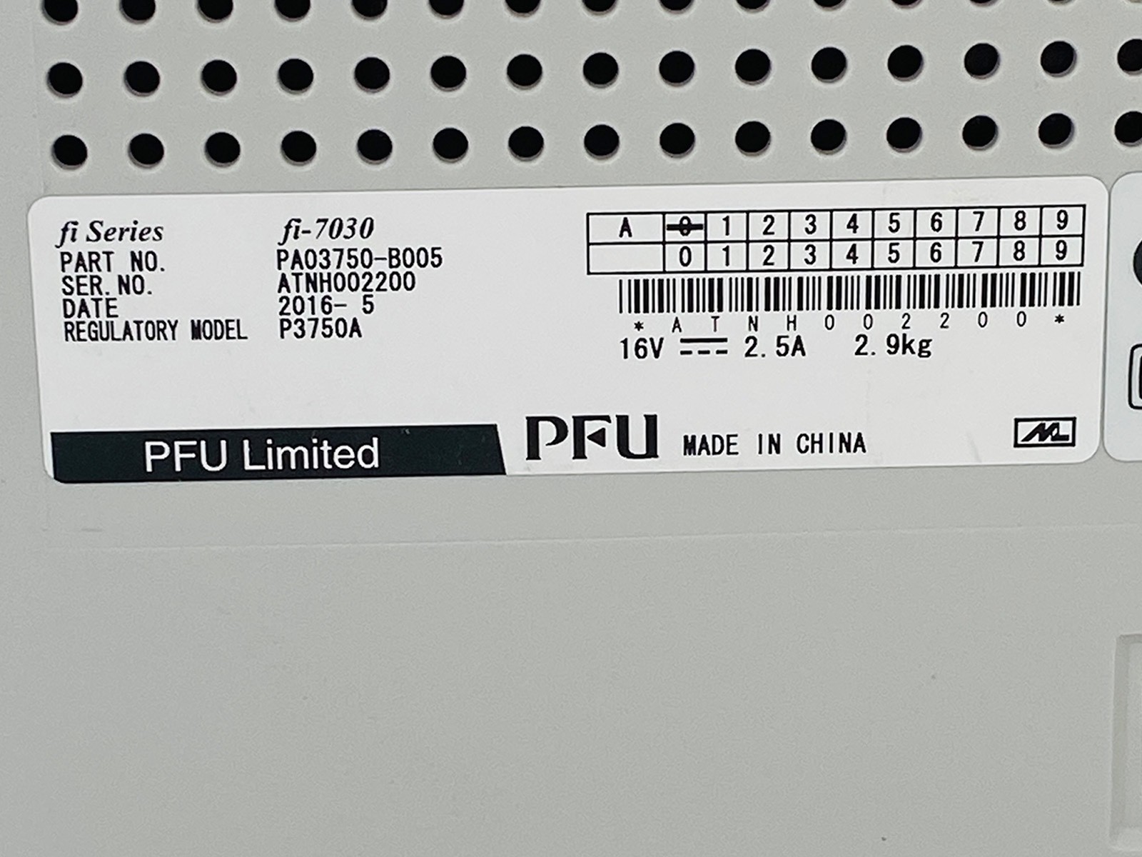 ✅Fujitsu Fi-7030 Color Duplex Pass-Through Document Scanner w/Adapter Grade A!⚡️