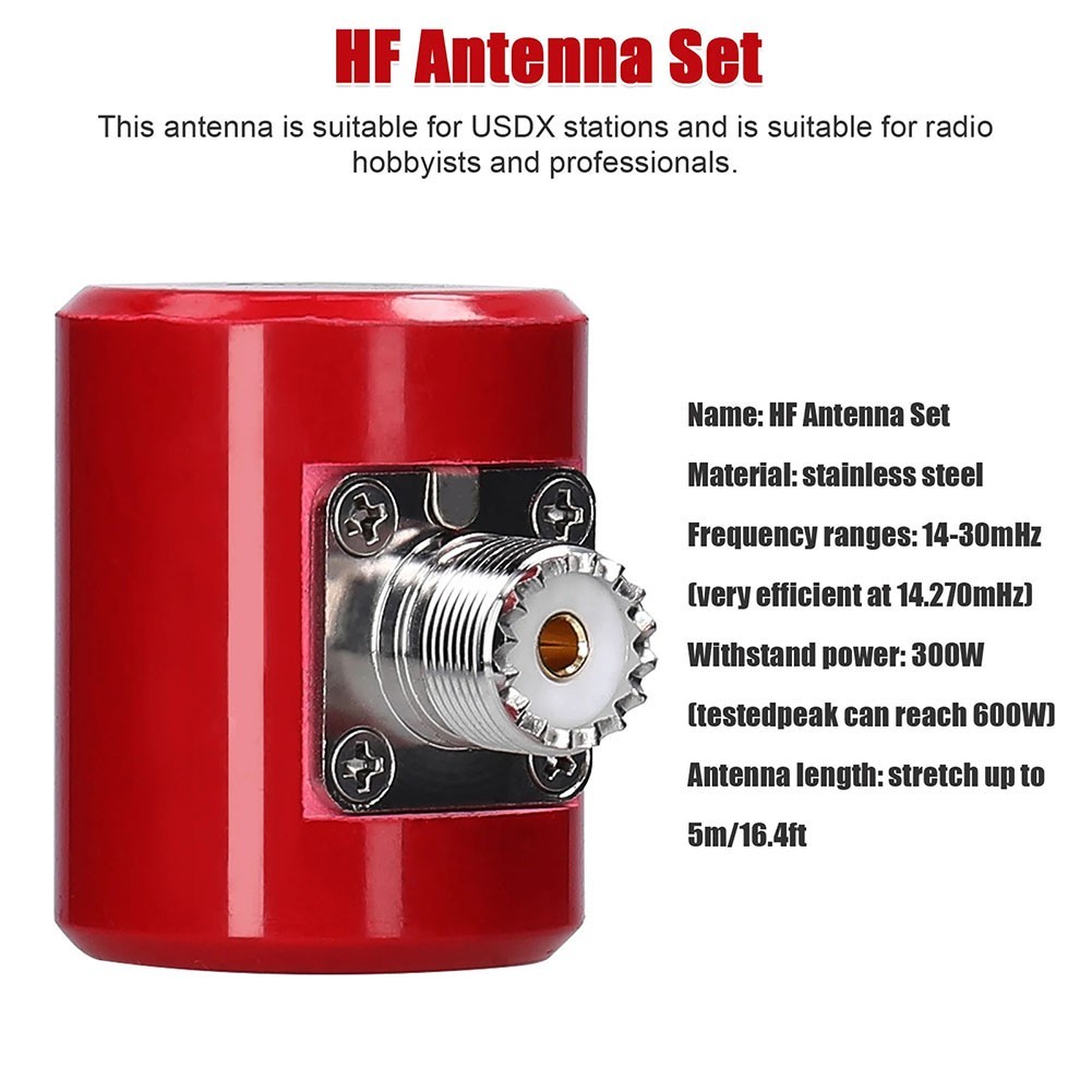 High Efficiency 14M30MHz HF 300W 600W Stainless Steel for Radio