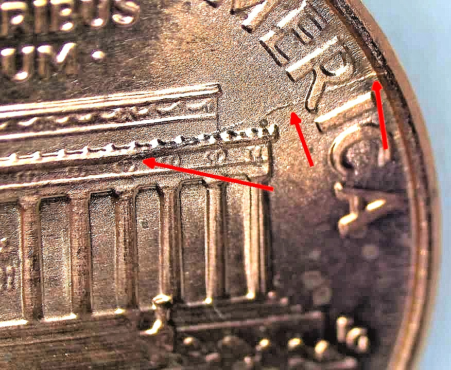 2001 Die Crack Reverse error coin