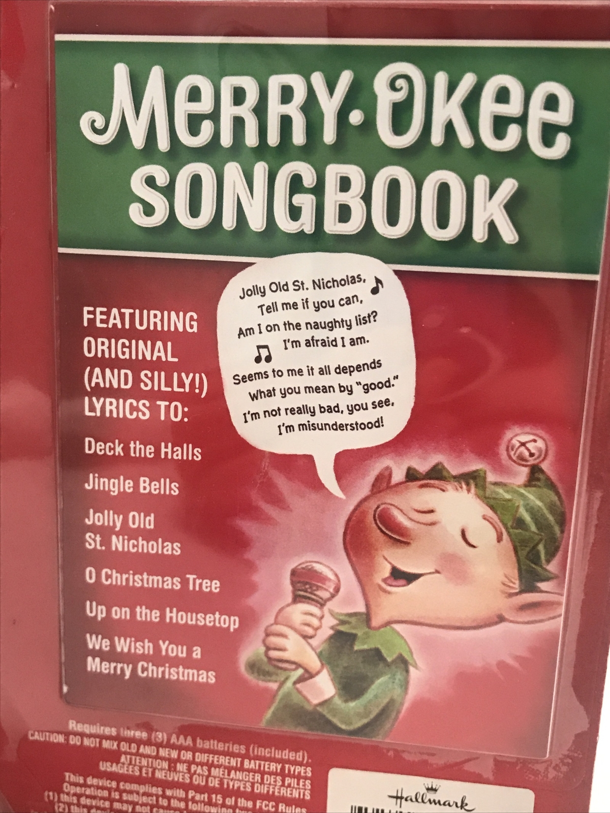 Hallmark Party Merry-Okee Christmas Karaoke Microphone