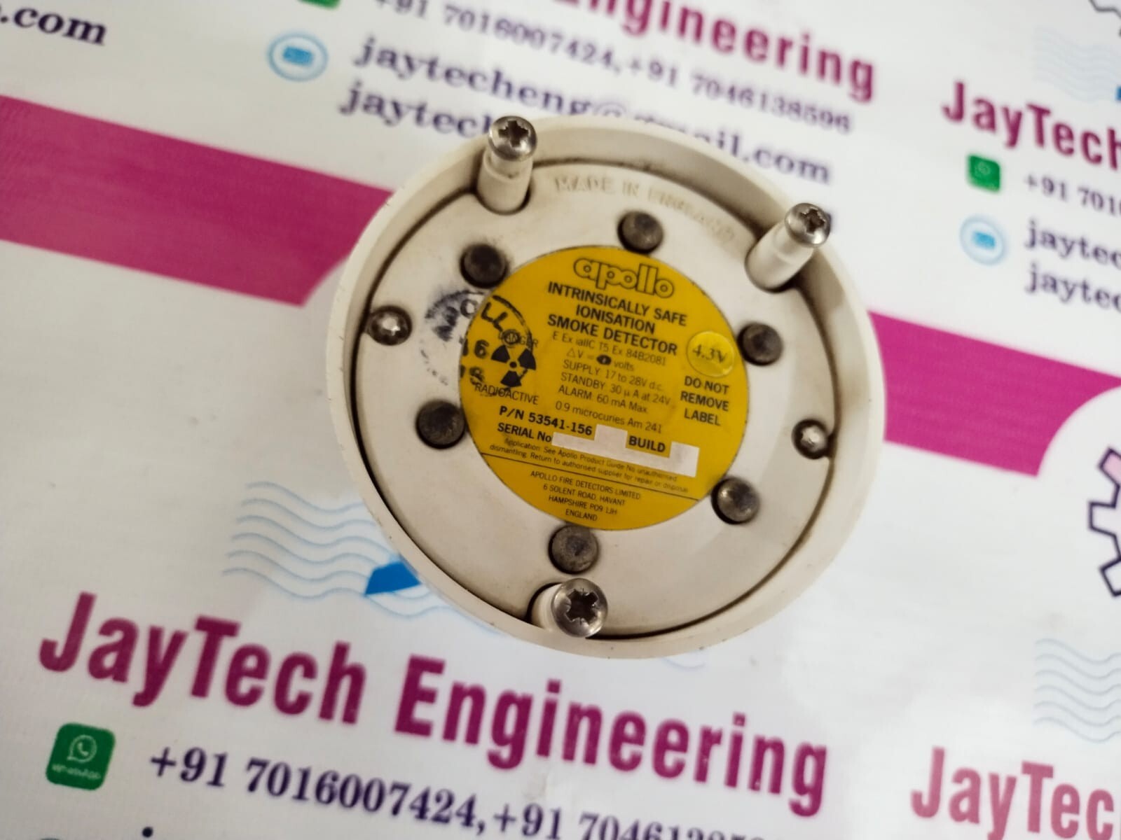APOLLO 53541-156  IONISATION SMOKE DETECTOR