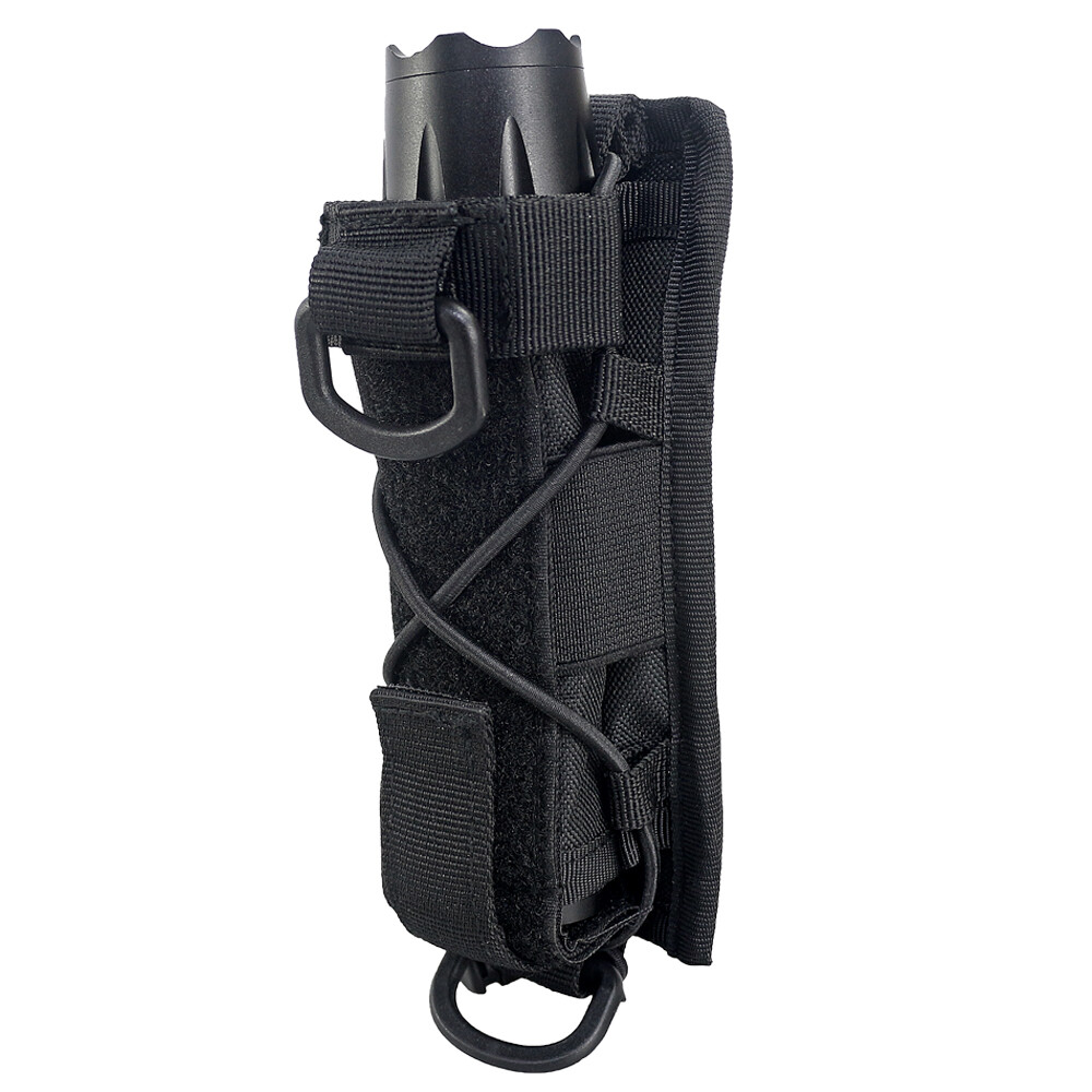Flashlight Holster Tactical Molle Open-top Flashlight Holder for Tool Belt Pouch