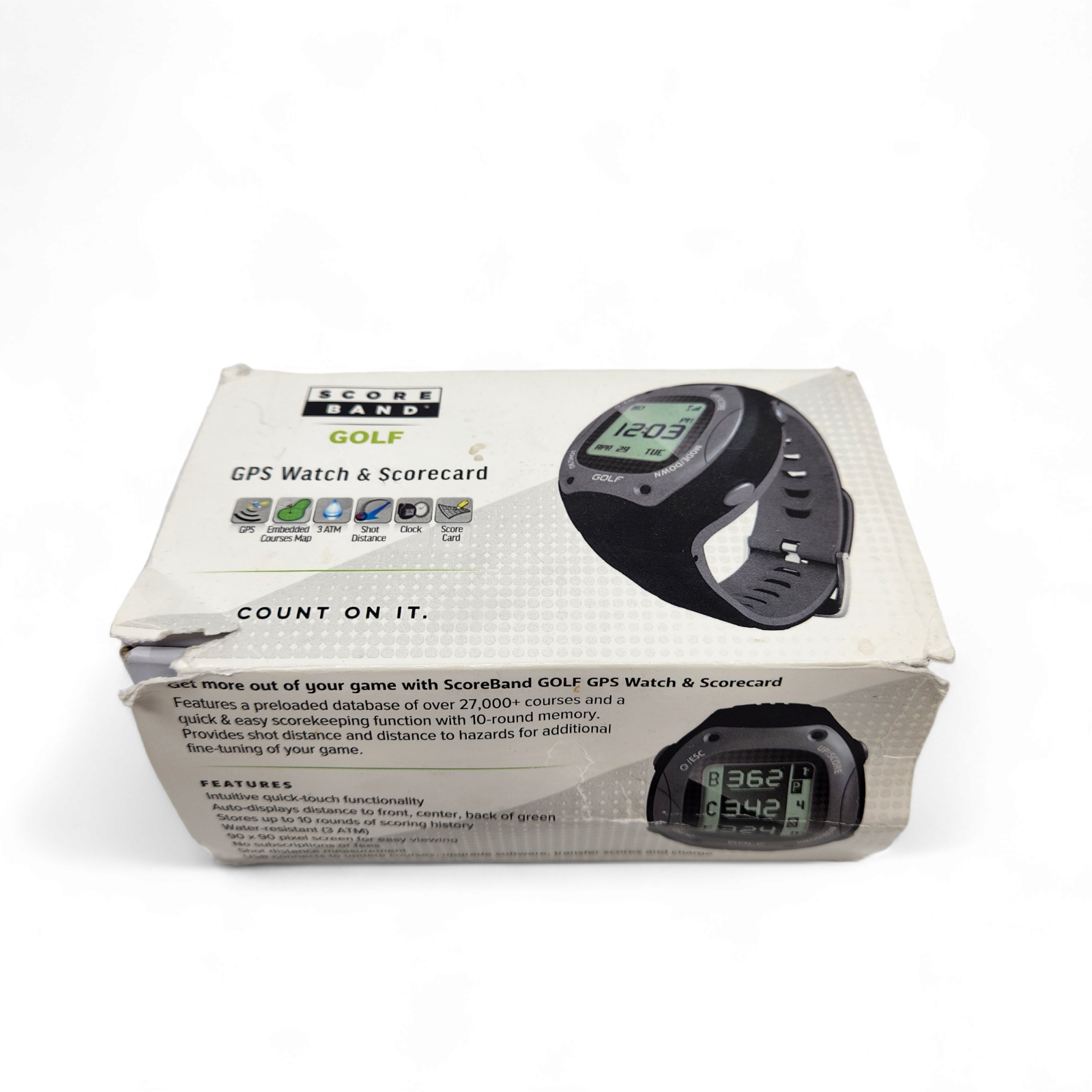 ScoreBand GOLF - GPS Watch & Scorecard Easy Software Upgrades USED Golf Tech