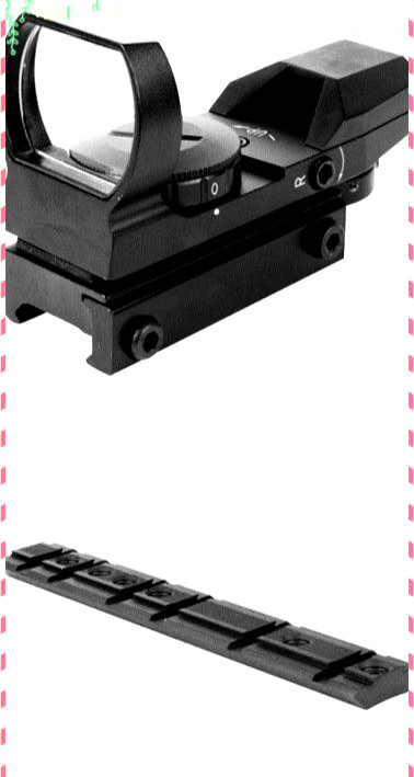 Reflex R/G Dot Sight 4 Reticles +Free Scope Mount Fits Ruger 10/22 Rifle .22LR
