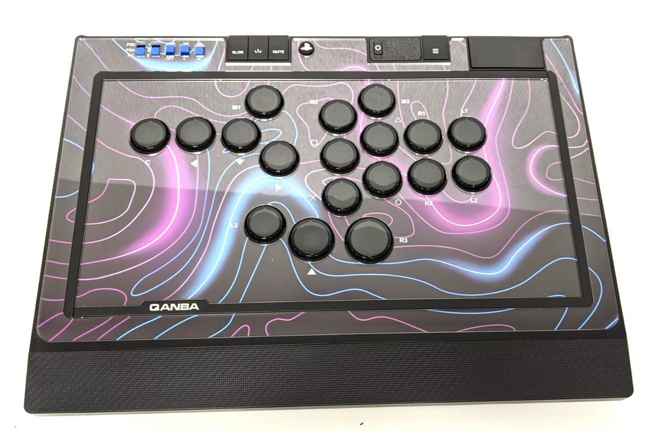 Qanba Sapphire Arcade Fight Stick PS5 PS4 Controller Official Licensed USED