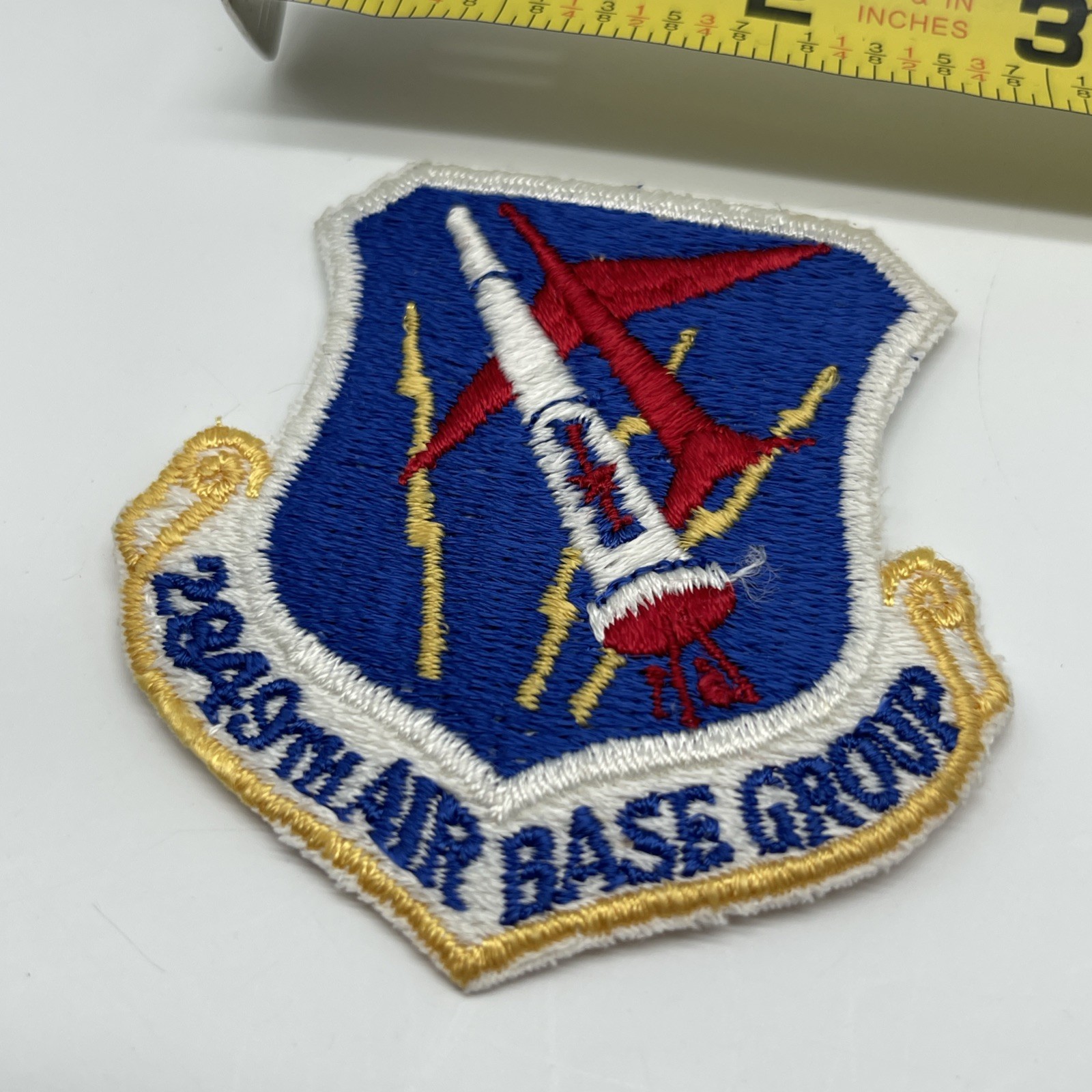 U.S. Military USAF 2849th Air Base Group Patch Insignia Shoulder Rocket Cut Edge
