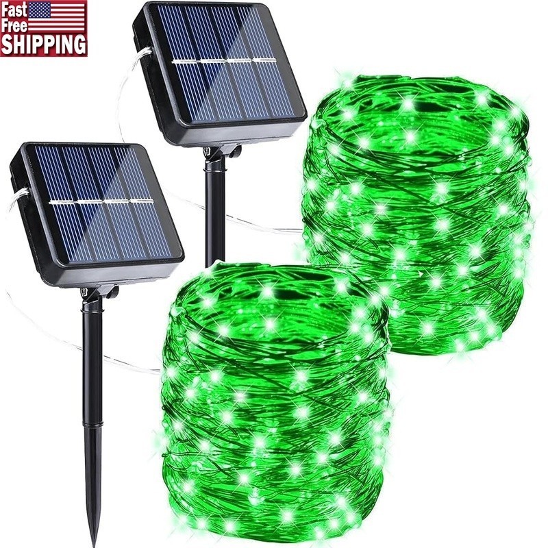 Solar Fairy Lights 2 Pack Total 80FT 240LED Solar String Lights Waterproof