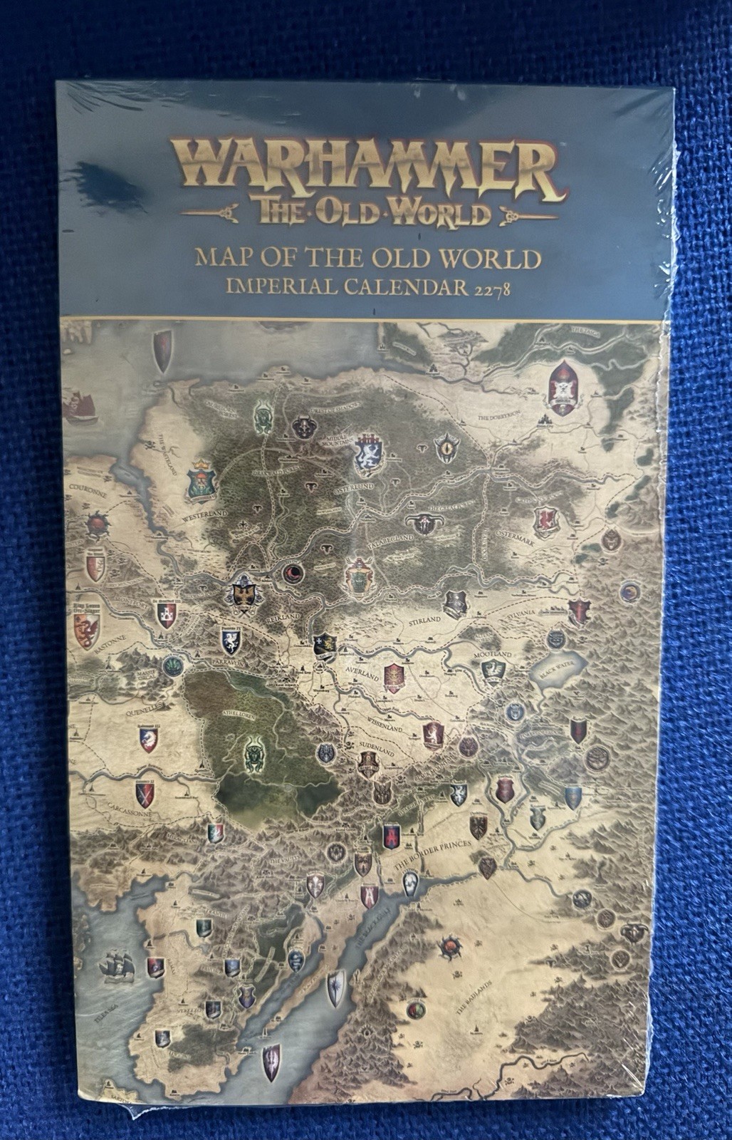 Map of Warhammer The Old World Imperial Calendar 2278 NEW OOP