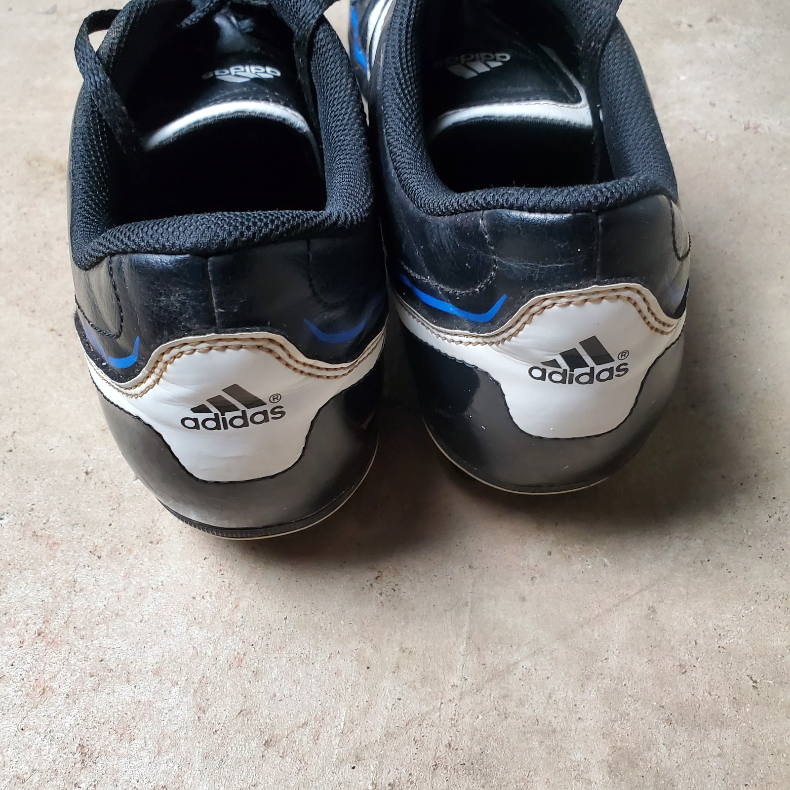 Adidas Davicto IV FG TRX Cleats Men's 12 Black Leather Soccer Athletic V22575
