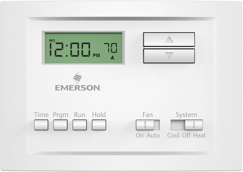 P150 Programmable Thermostat, 5-2 Day, Single Stage, Wired, LCD, Wall Mount