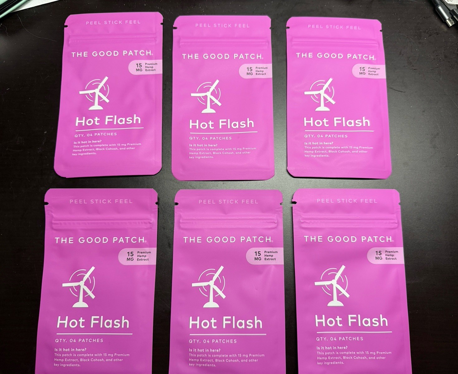LOT OF 6 PACKS, New Lot of- Women The Good Patch HOT FLASH Menopause, FREE SHIP!