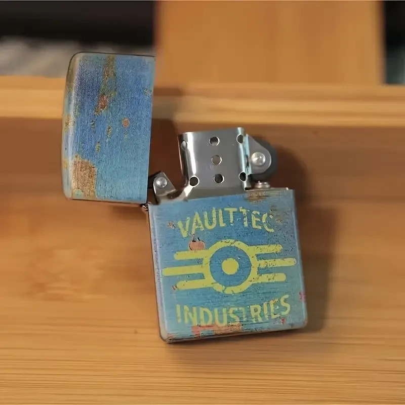 Fallout Flip Top Themed Lighter Vaultec Industries, NEW! WITH PROTECTIVE CASE!