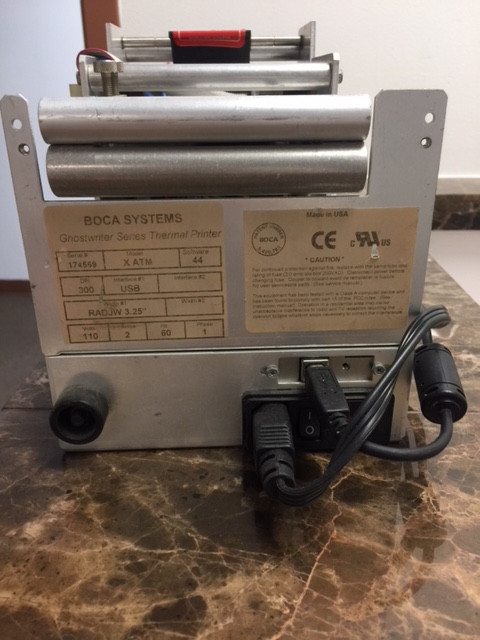 BOCA SYSTEMS XATM Ghostwriter Kiosk 300 dpi Thermal Ticket Printer X ATM