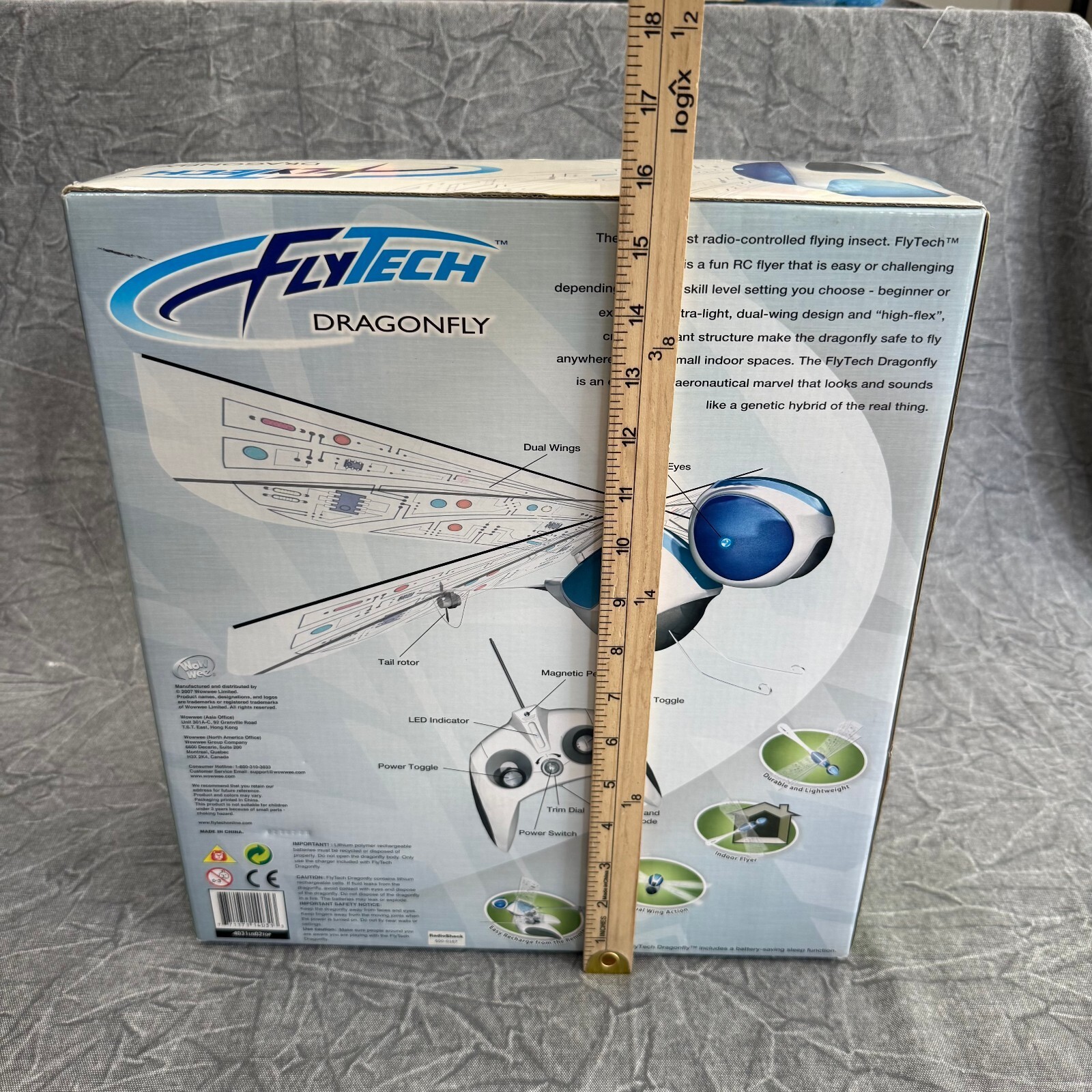 WowWee Toy Flytech Robotic Dragonfly RC Radio Drone Remote