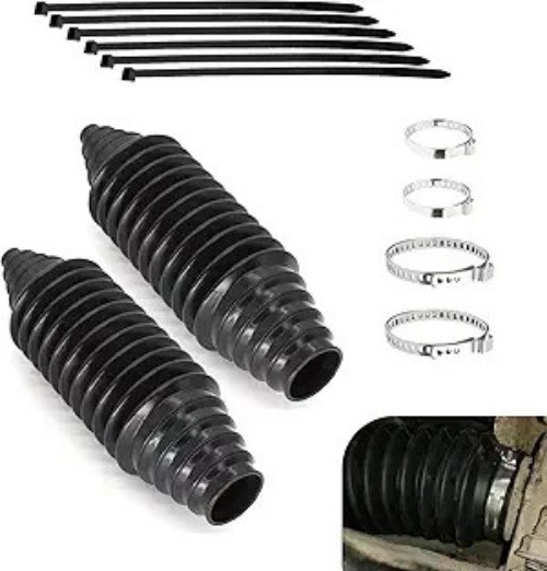 2 PCS Rack and Pinion Boot Kit, Silicone Inner Tie Rod Ball Cover, Rack and Pini