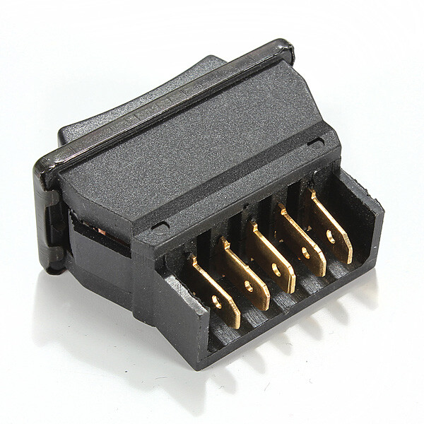 5-Pin Car Window Switch Spring-Back Winch Hoist Power Door Lock Up/Down 20A/12V