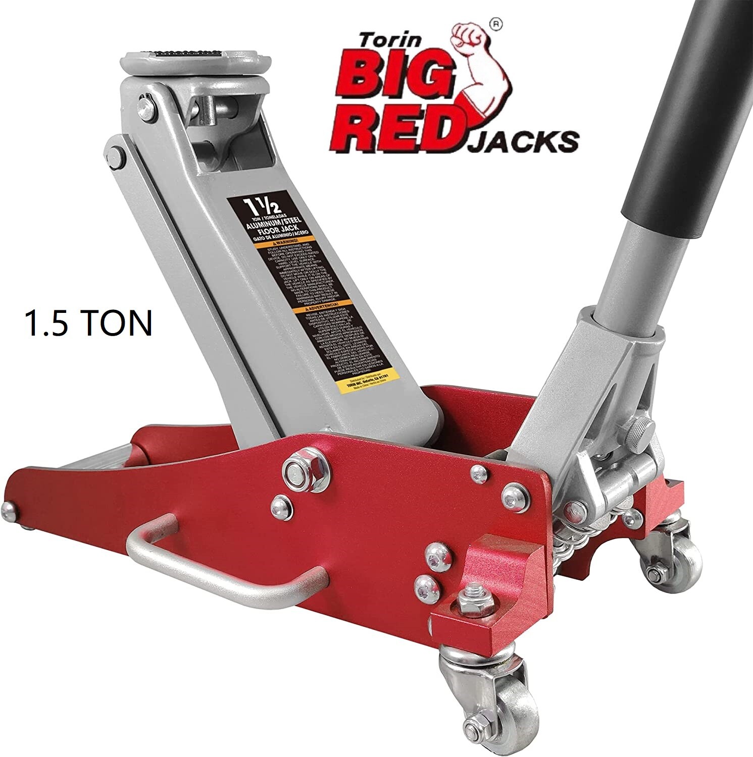 BIG RED 1.5 Ton  AT815016LR Torin Hydraulic  Steel Racing Floor Jack Dual Pump