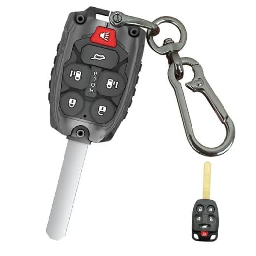Keyless Entry Systems for Honda Key Fob Shell Fits for Honda 6-Button-Black