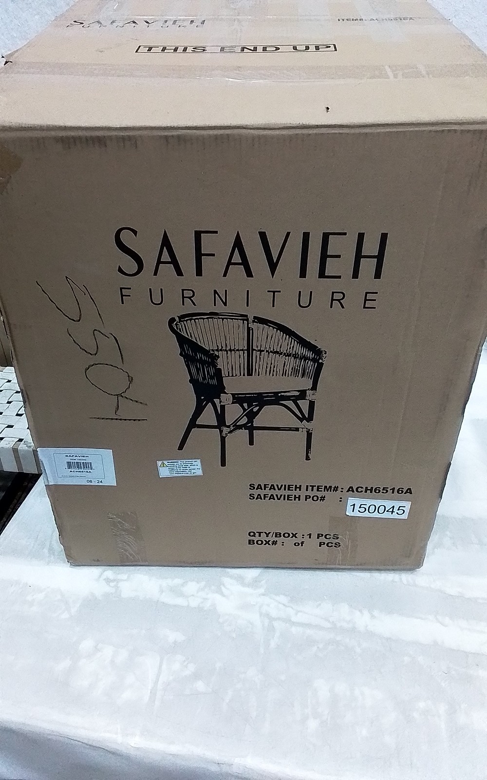 Safavieh OLIVIA RTTN ACCT CHAIR W/CUSH, Reduced Price 2172763961 ACH6516A