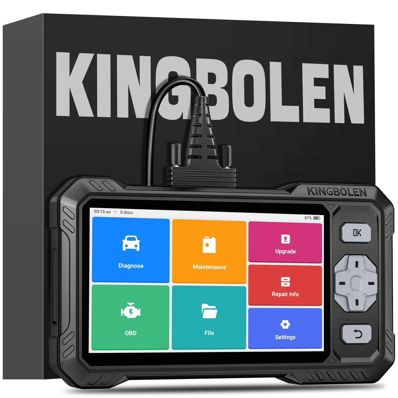 KINGBOLEN S608 OBD2 Scanner ABS/SRS/AT/Enigne Code Reader Lifetime Free CRP123X