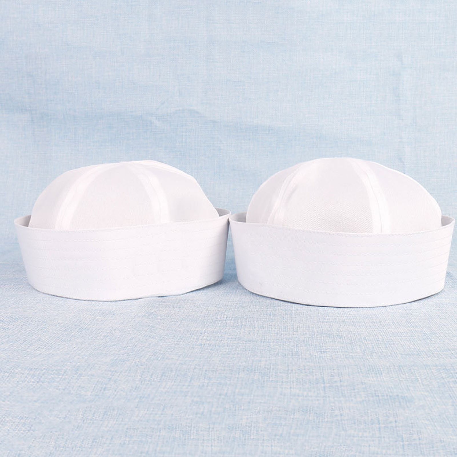 1Pc Cute White Doughboy Navy SAILOR Fishing Marine Popeye Costume Hat Cap 54cm
