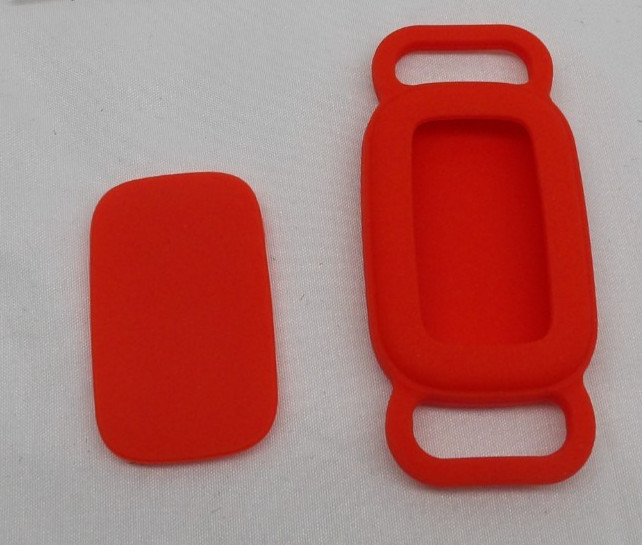 Silicone Holder for Tile pro (2024) (2022) for a Med - Large Dog Collar, RED NWT