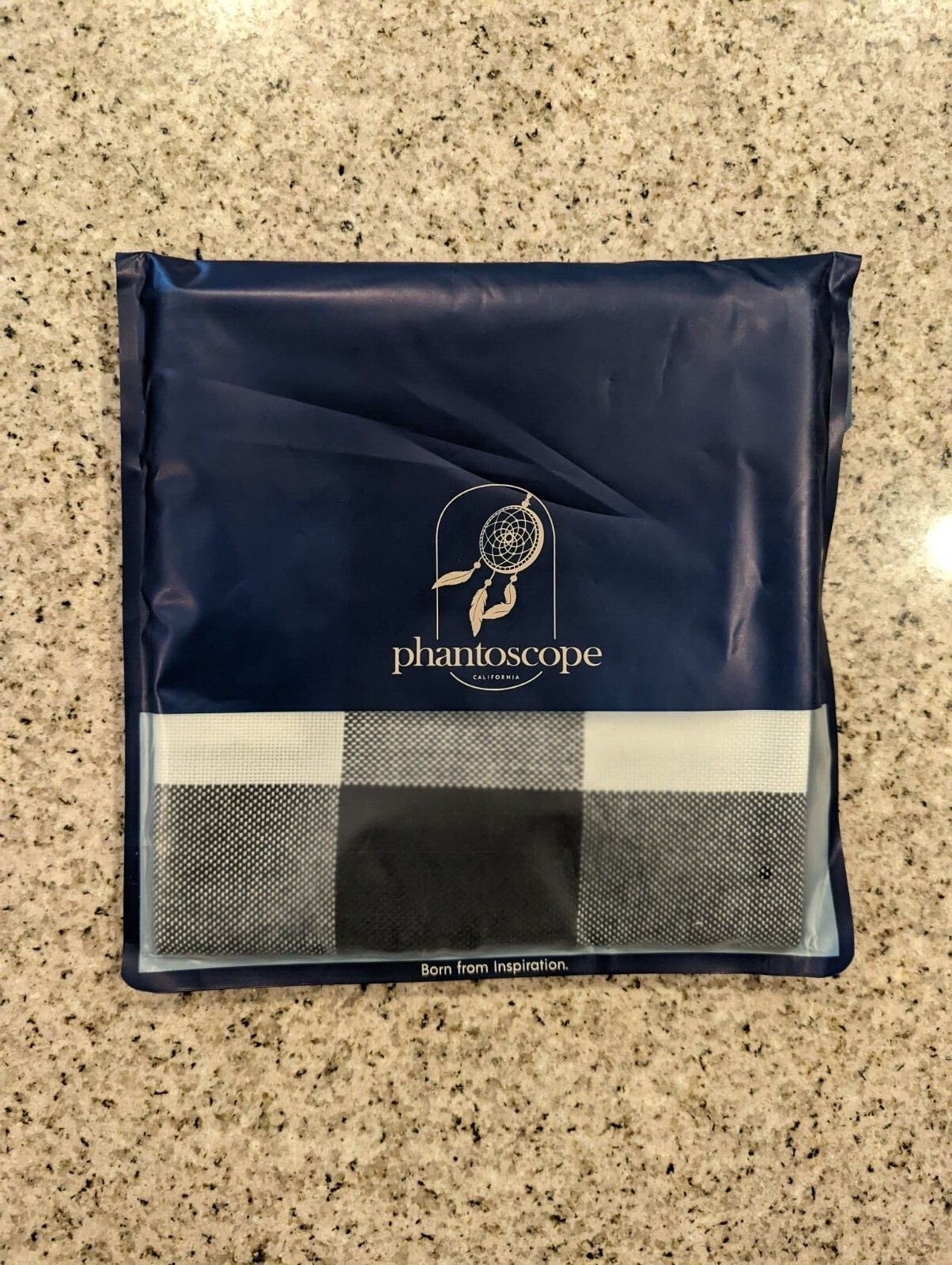 2 Phantoscope Black & White Plaid 18" X 18" Throw Pillow Covers