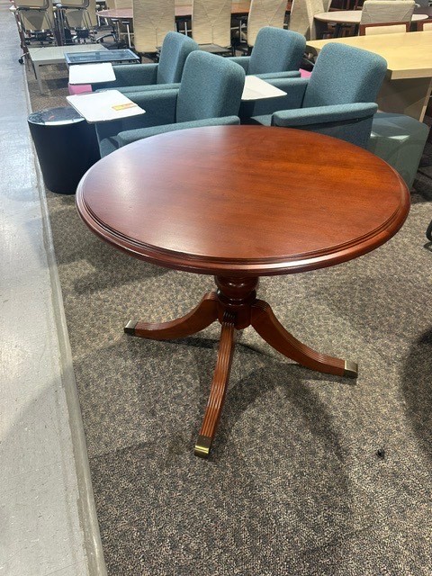 36” Round Conference Table in Cherry Wood Finish by OFS