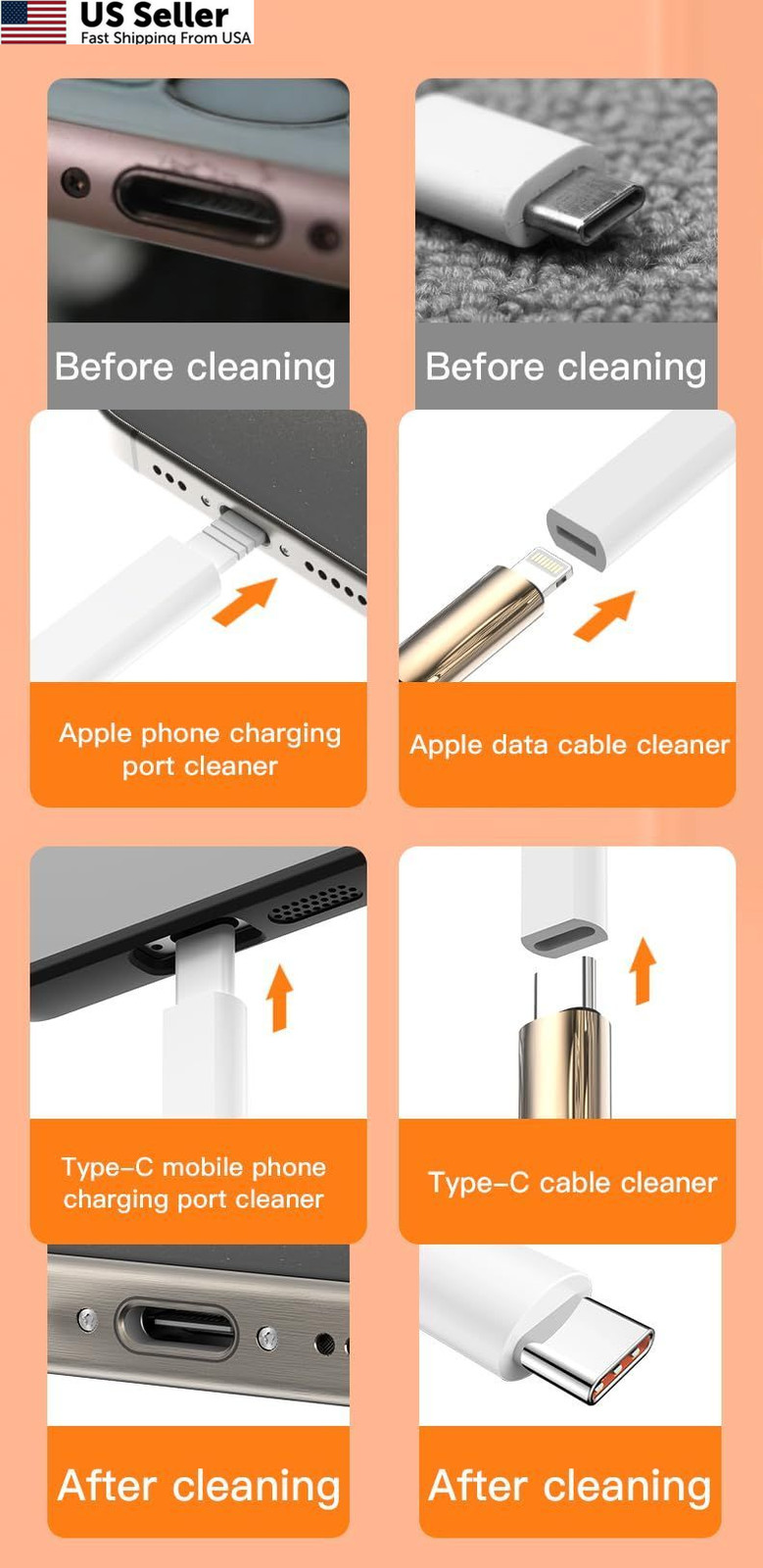 32-in-1 Multi-Functional Cleaning Kit for Electronics Including Black