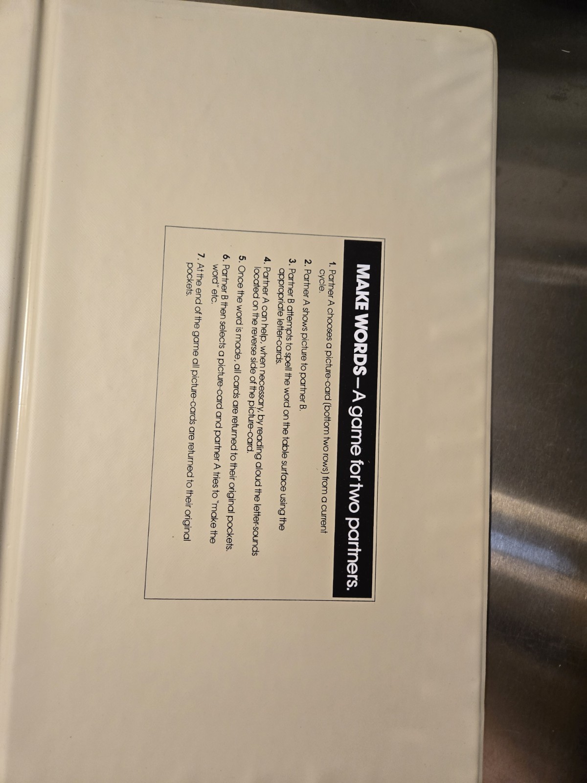 Make Words Game" component of the IBM Writing to Read System (1982)