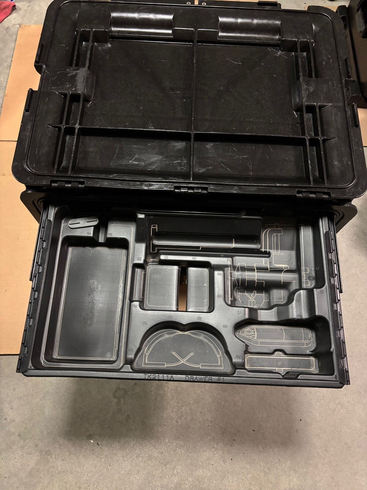 SNAP ON SMALL ARMS TOOL KIT BOX 6 DRAWER WITH TOOL LAYOUT TK-2111-A