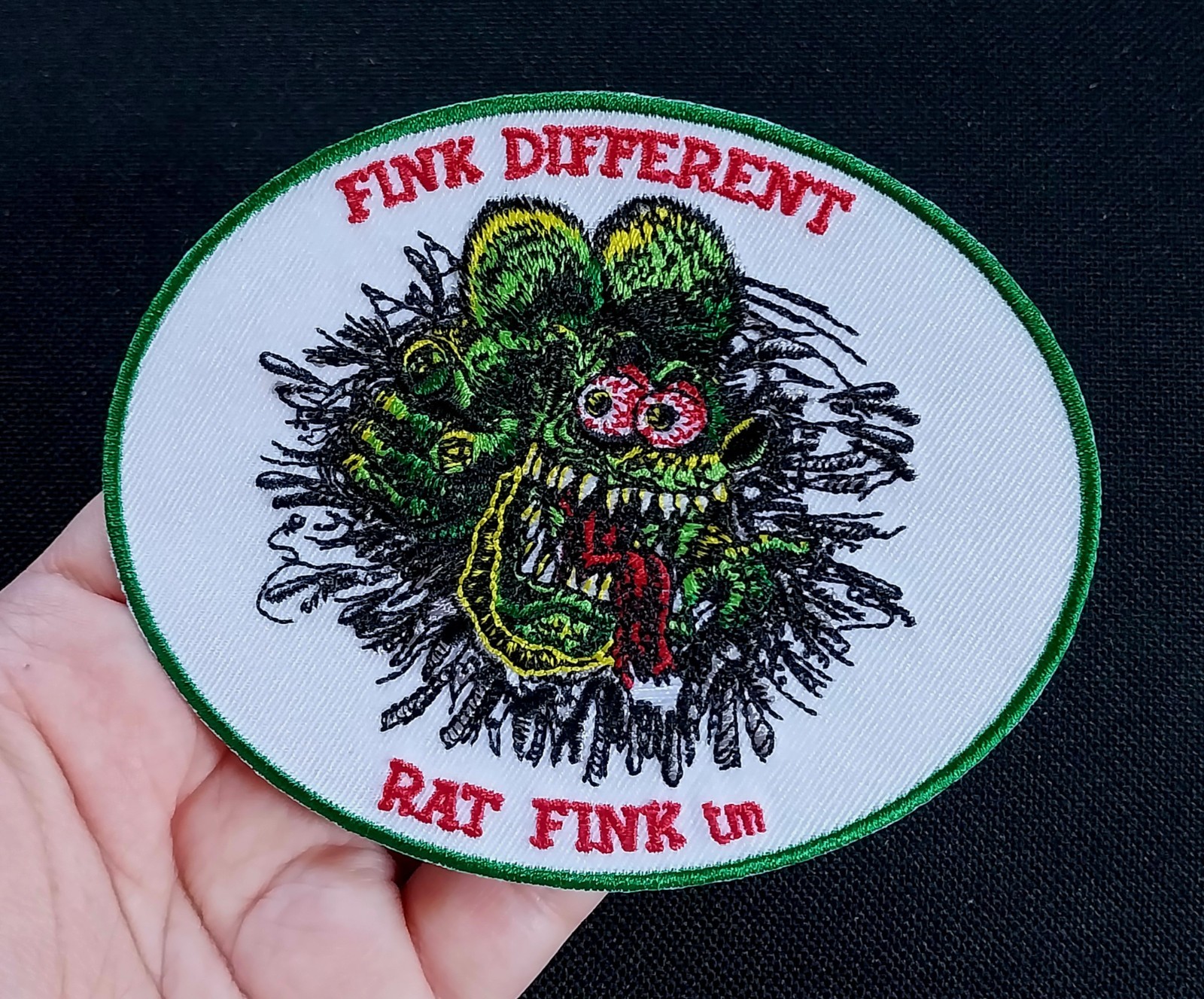 FINK DIFFERENT ~ Licensed RAT FINK Ed "Big Daddy" Roth ~ Iron On PATCH