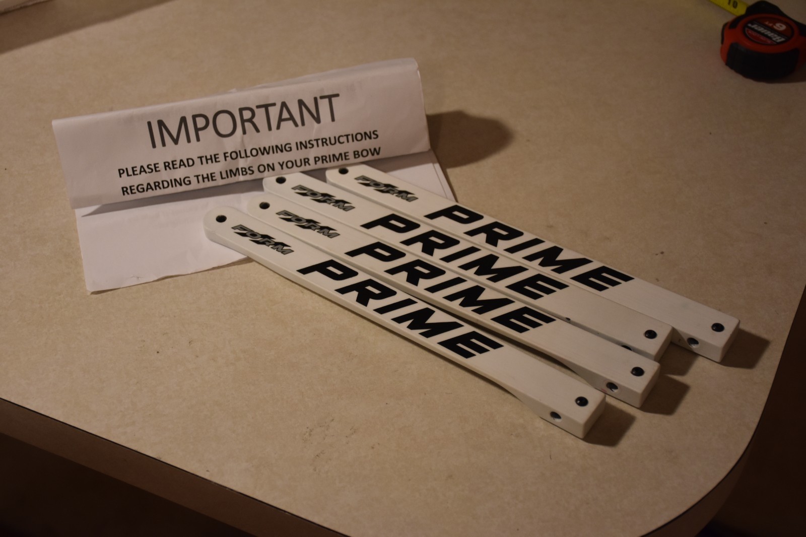 Used Prime Form \ RVX Replacement Limbs 40-50# Draw Weight Morel