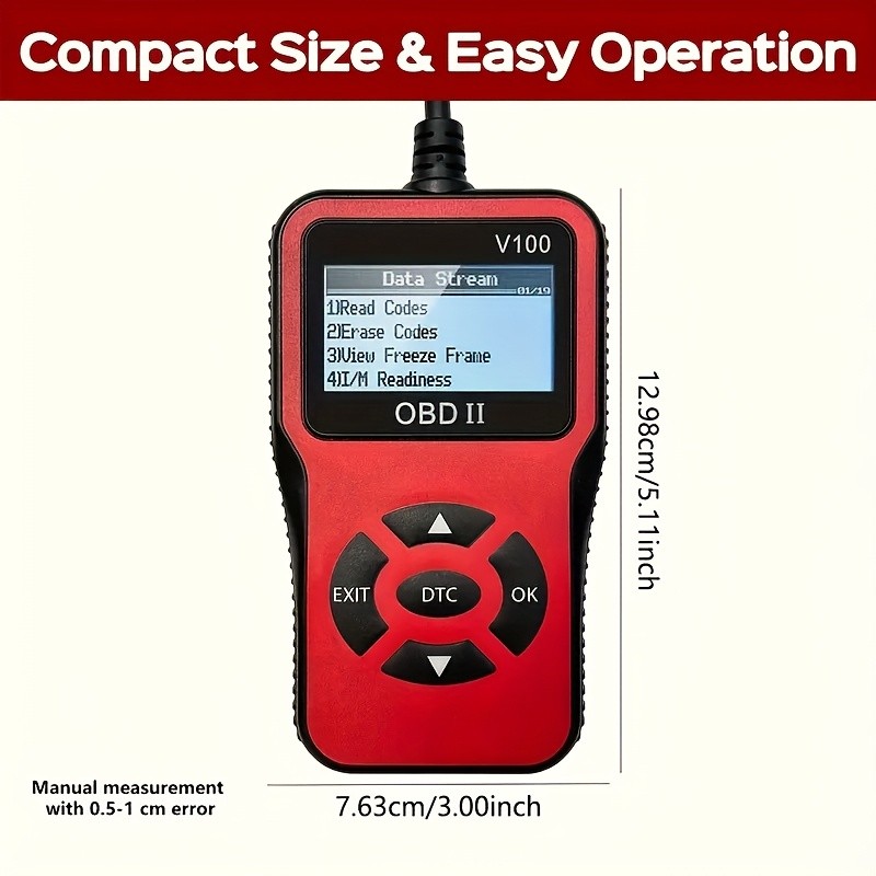V100 OBD2 Car Scanner USB Engine Fault Code Reader Diagnostic Tool