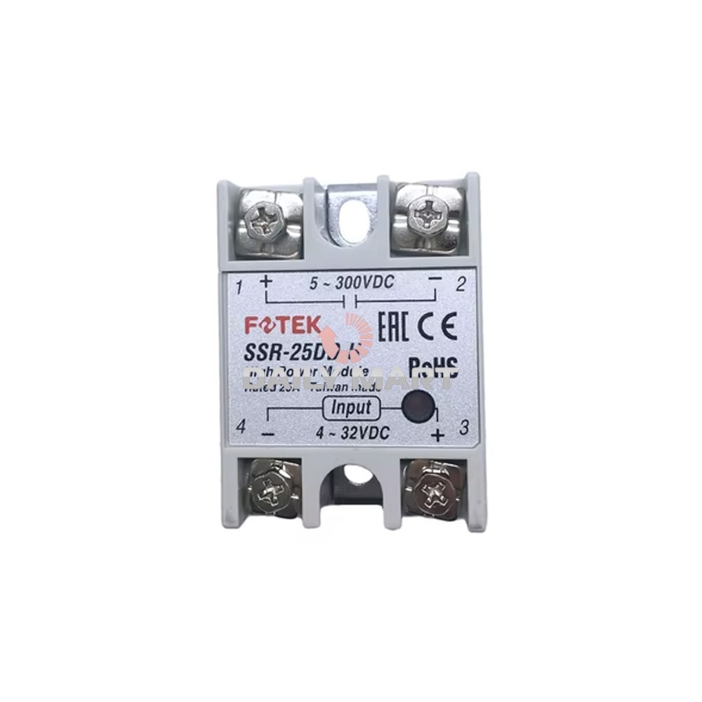 New In Box FOTEK SSR-25DD-H Solid State Relay DC Control 5-300V