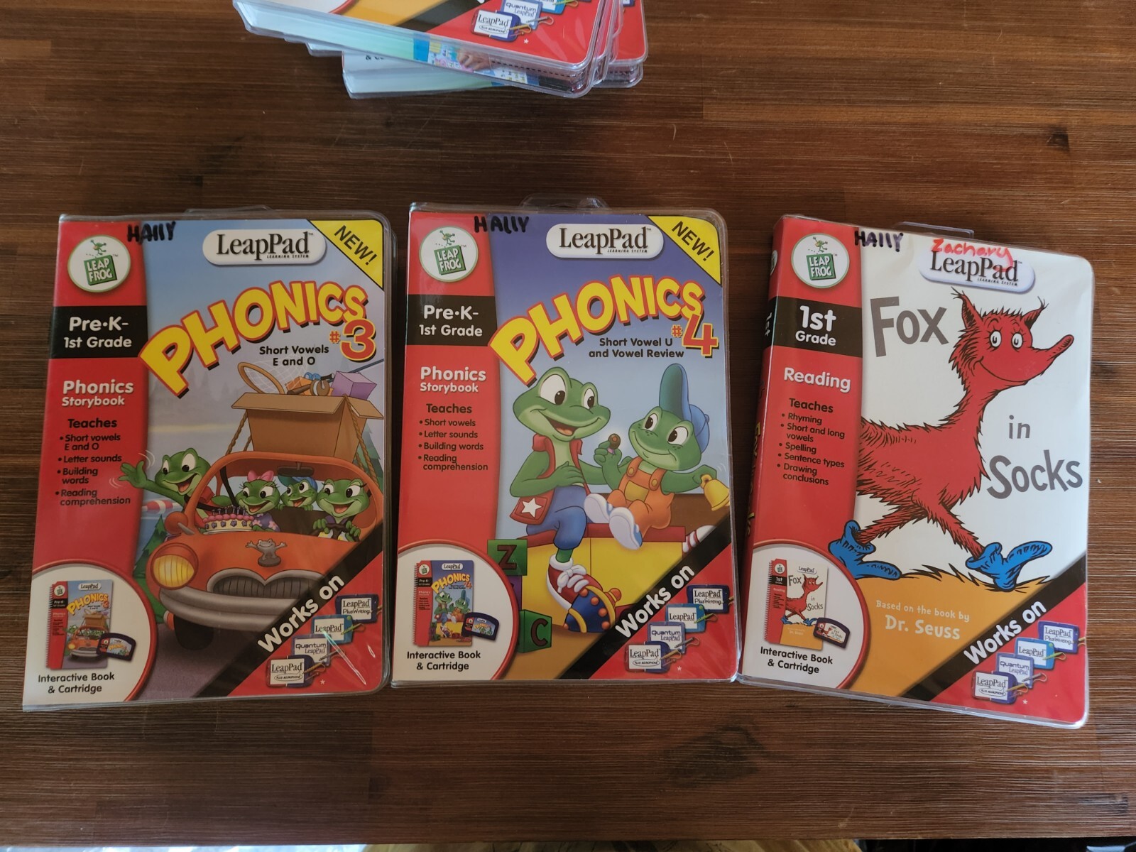 leappad phonics lot of 3 fox in socks