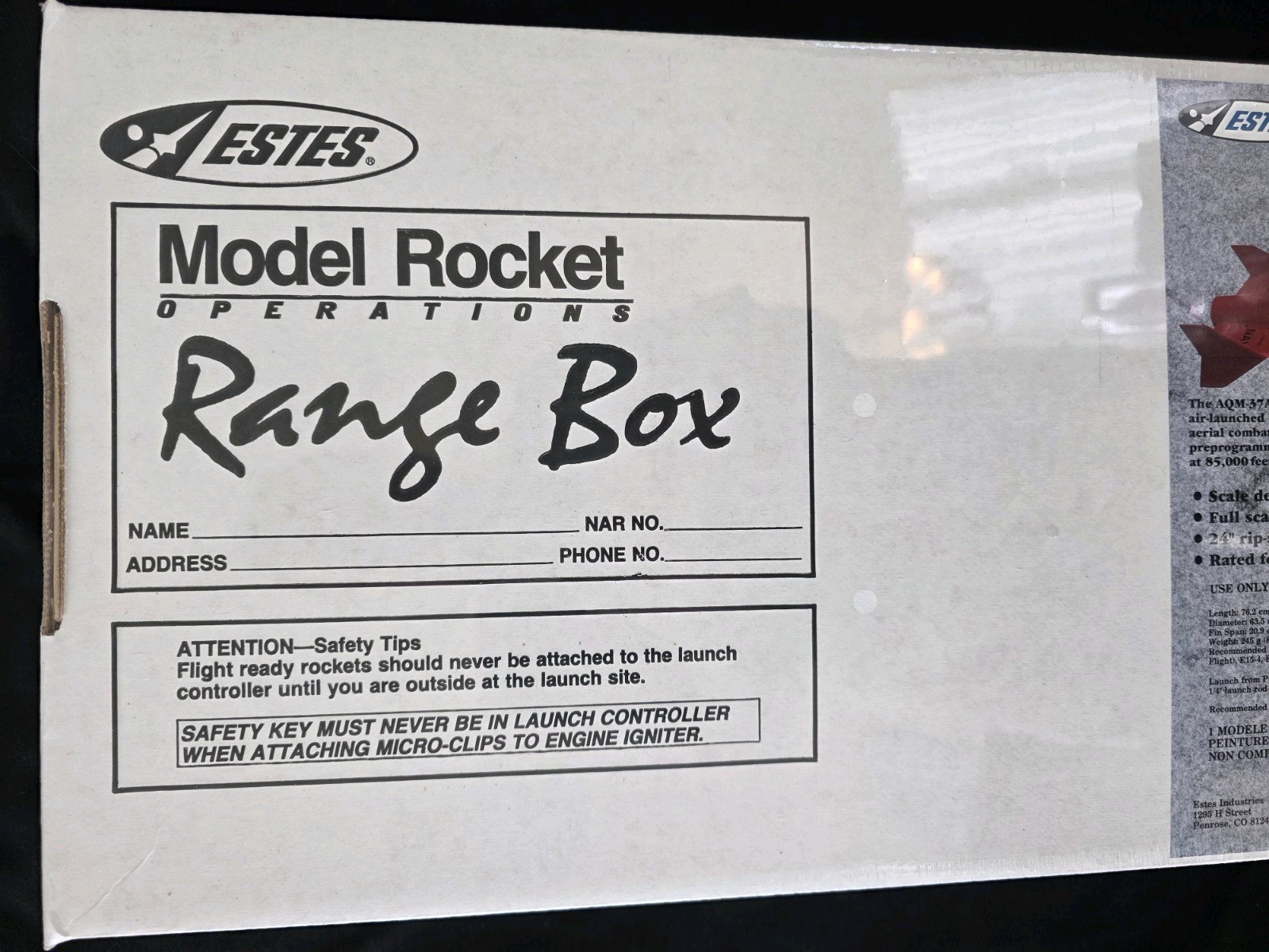 Estes Vintage Model Rocket Pro Series Jayhawk #2085